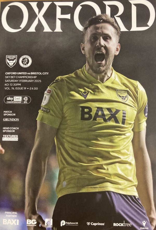 Oxford United v Bristol City 01-02-2025